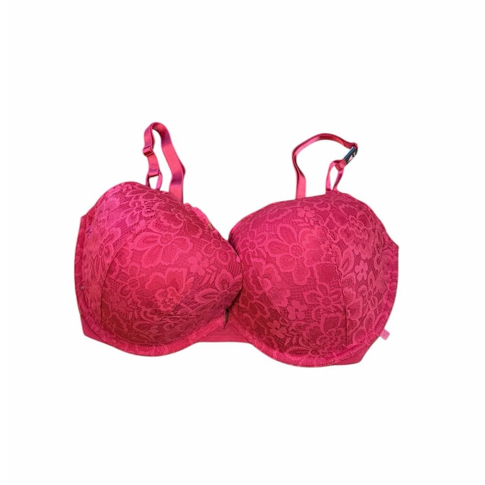 Victoria's Secret Red Lace Push Up Bra Size 38DDD NWT